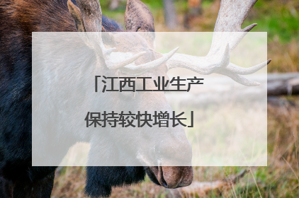 江西工业生产保持较快增长
